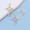 10Pcs Gold Plated Crystal Star Charm Pendant For Jewelry Making Bracelet Necklace Diy Earrings Accessories Craft