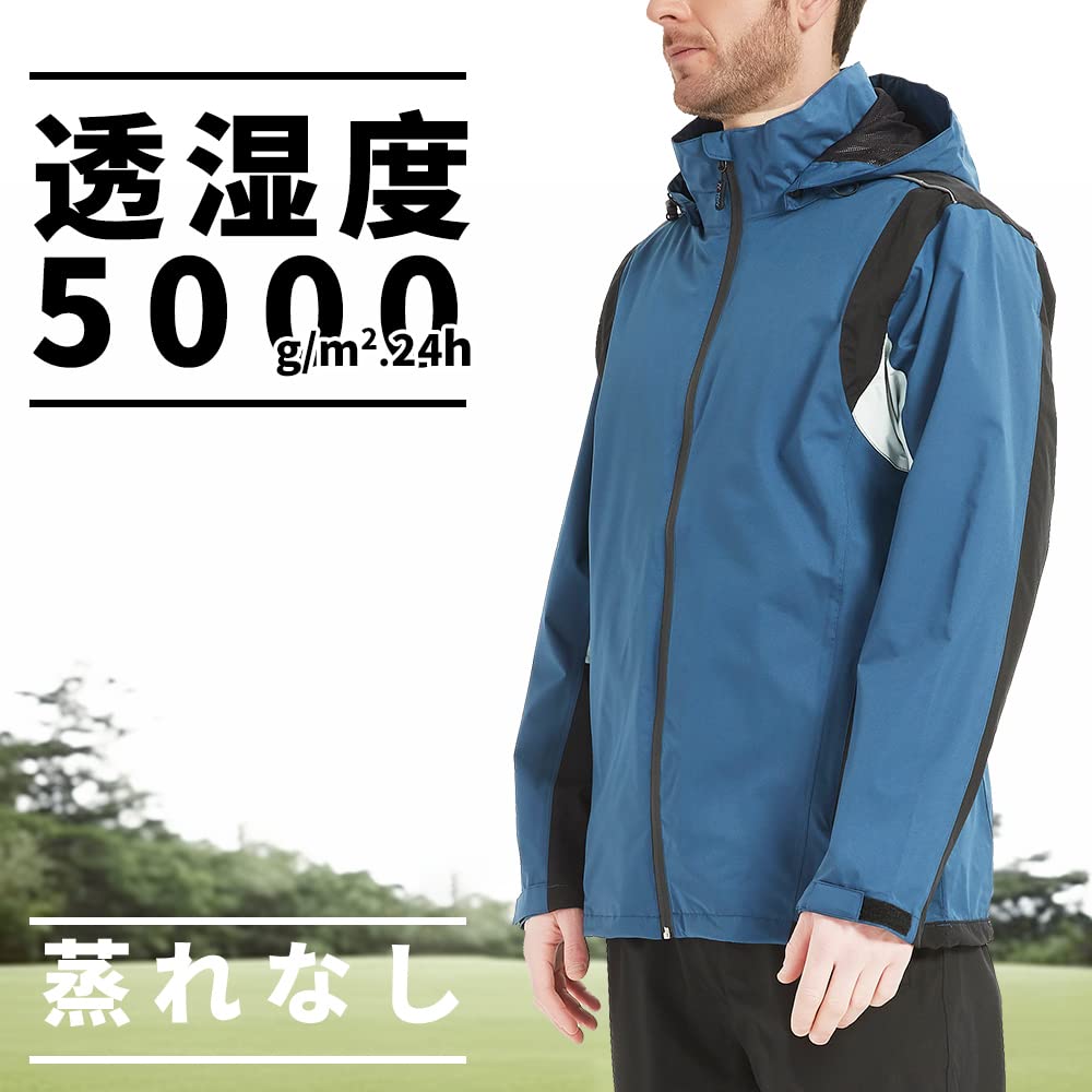 Aoki Outdoor Waterproof Rainsuit Perfect for and Mountain and Men's Set, Golf, Windbreaker, Parka. Breathable, Windproof, Lightweight.