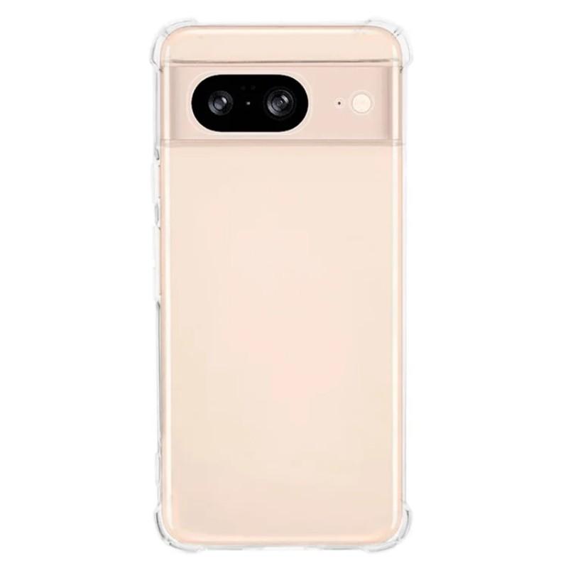 For Google Pixel 8 TPU Case WANLONFENG WL3 Series 1.5mm Phone Cover with Tempered Glass Film