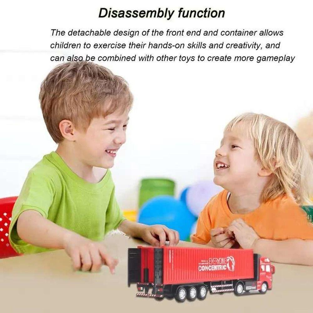 Plastic Transport Vehicle Toy Zinc Zinc Alloy Large Truck Toy Creative Kids Toys  Educational Toy