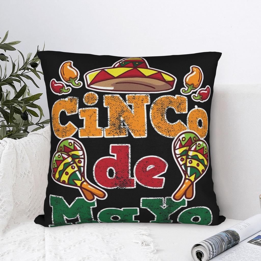 Federe per Cuscino Cinco De Mayo Merchandising Stampa Copricuscino Copricuscino Decorativo Casa Varie Misure