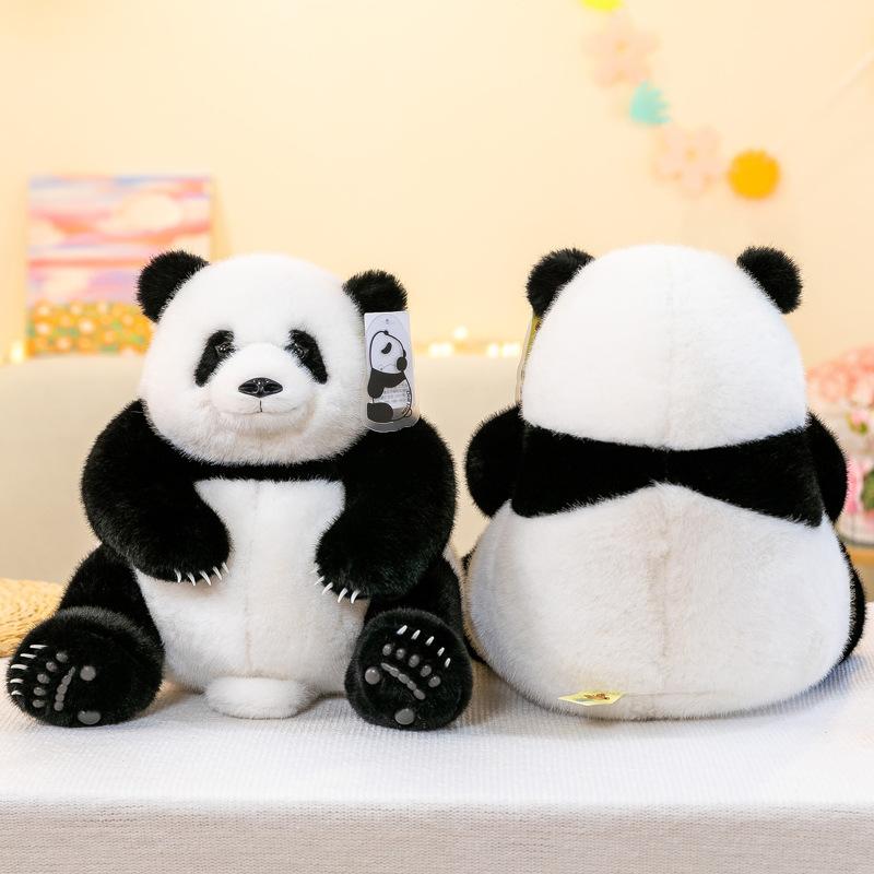 Simulated Panda Flower Plush Toy Panda Pavilion Event Ornaments Cute Panda Doll Birthday Gift