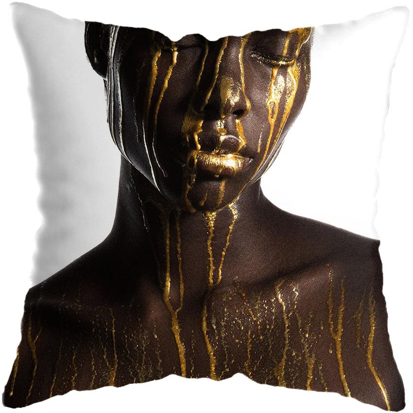 Home Decor Fashion Afro Black Women Girls Sofa Pillowcases Bedroom Living Room Decor Cushion Covers