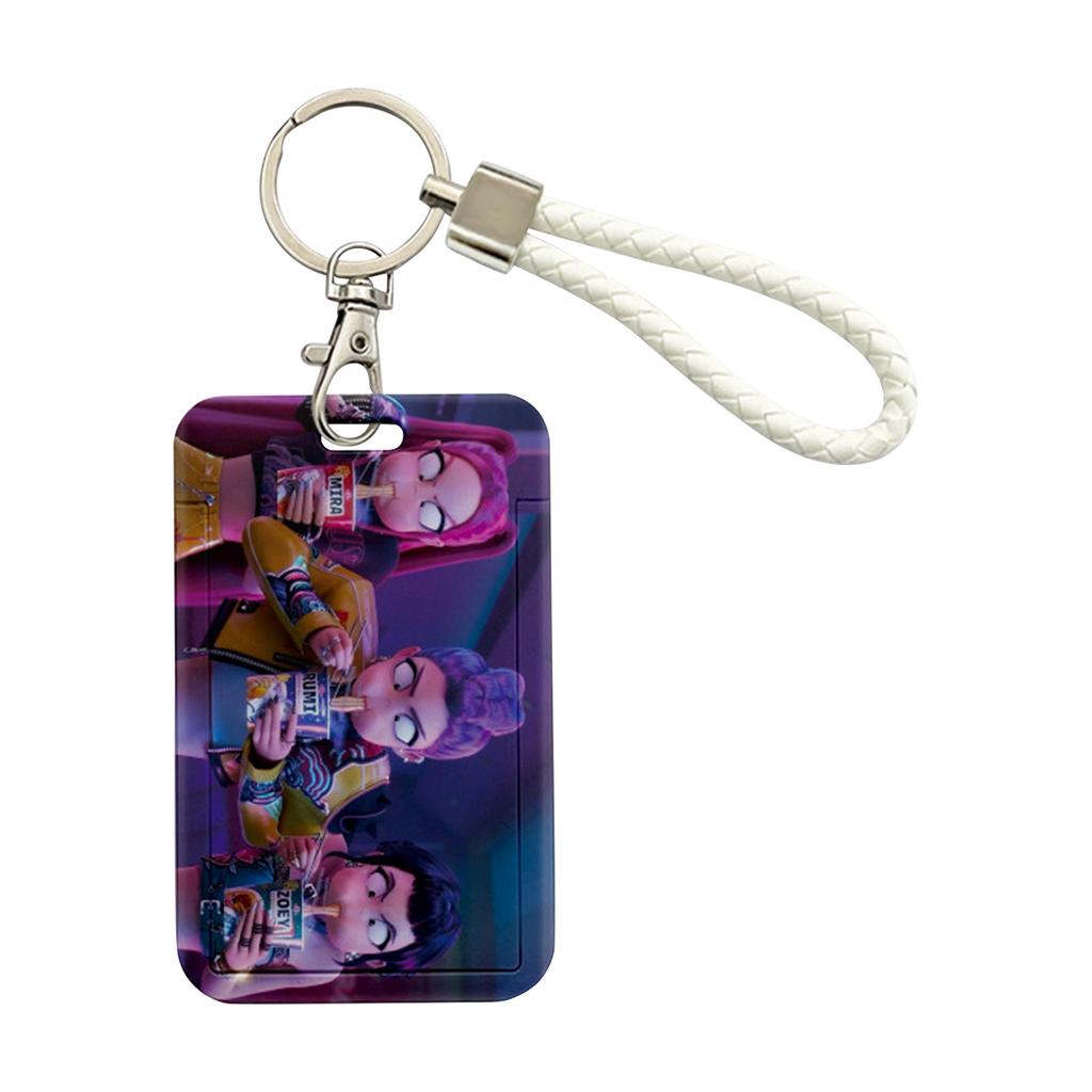 Anime Peripheral Slide Card Holder Transportation Card Campus Card Water Card ID With Long Lanyard