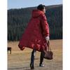 De Mana Women's Hooded Down Jacket with Aerogel & Volcanic Rock Heat Retention