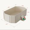 Green and White Children's Portable Thick Folding Bathtub Suitable for Travel