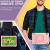 360 Rotating Case for Amazon Fire HD8 Plus 2020 10th Generation Handle Grip Stand Cover Shockproof Shoulder Strap Kids Funda # R