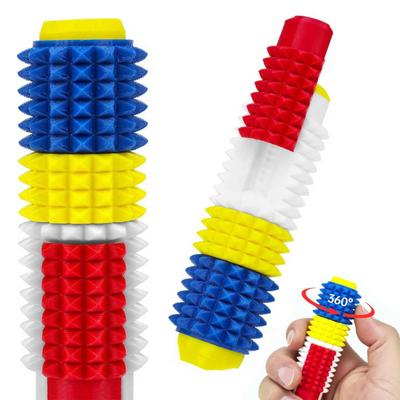 5-in-1 Spiked Roller Toy 3D Printed Spiky Pain Stim Keychain Pocket Mini Sensory Fidget Toy for Anxiety Stress Relief