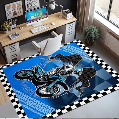 Off-road Motorcycles Printed Carpet,Rug,for Office Chair Living Room Bedroom Kitchen Room Decor Gifts.