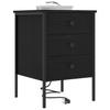 Nightstand Set (2 Pcs) Black Oak Effect 42 X 41 X 61 Cm