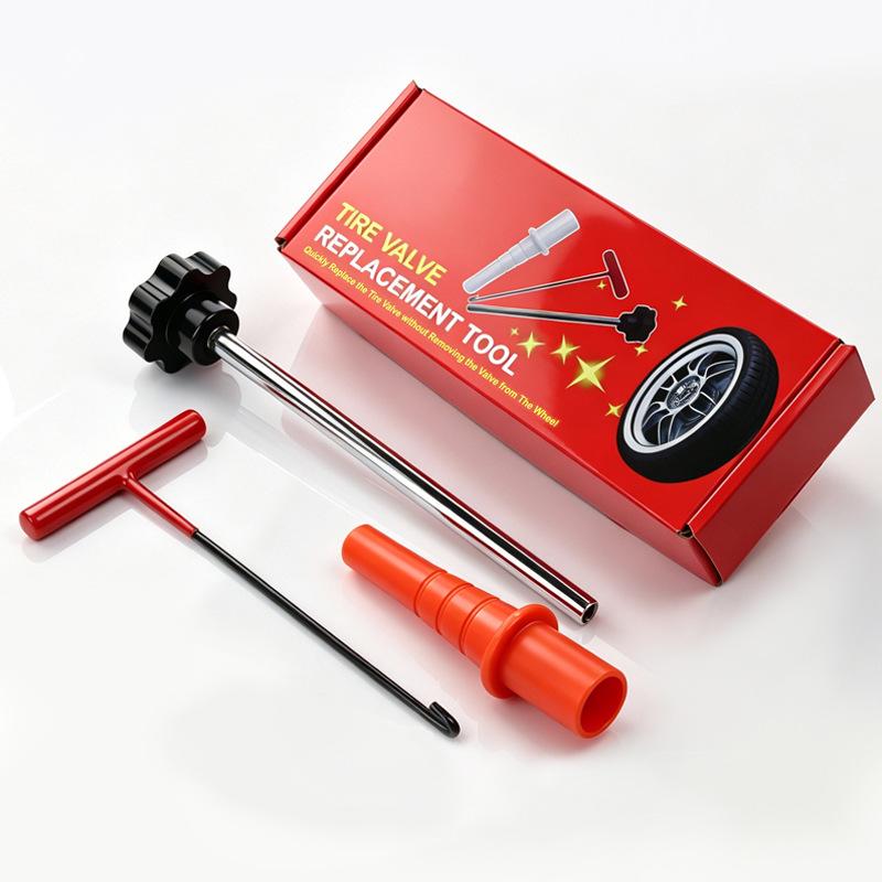 Universal Tire Valve Repair & Installation Tool Set with Quick Puller