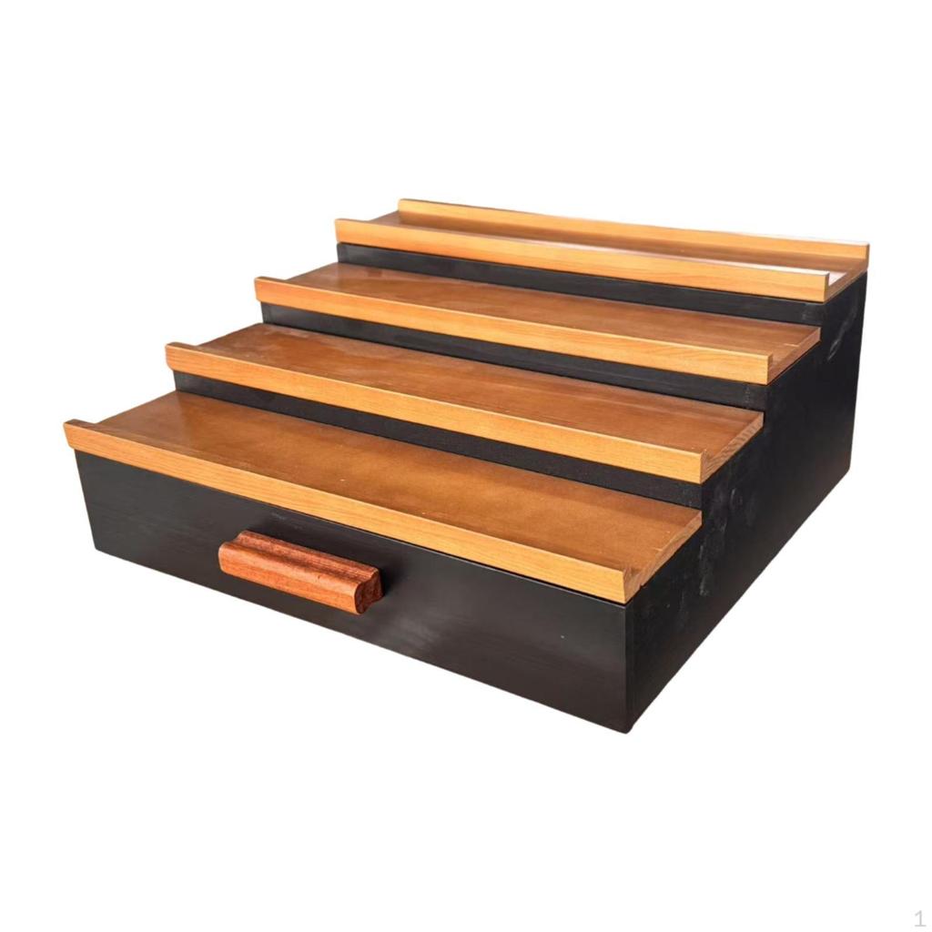 Elegante Espositore da Tavolo in Legno per Profumi, Scaffale portaoggetti per Flaconi, Comodino, Ecc.