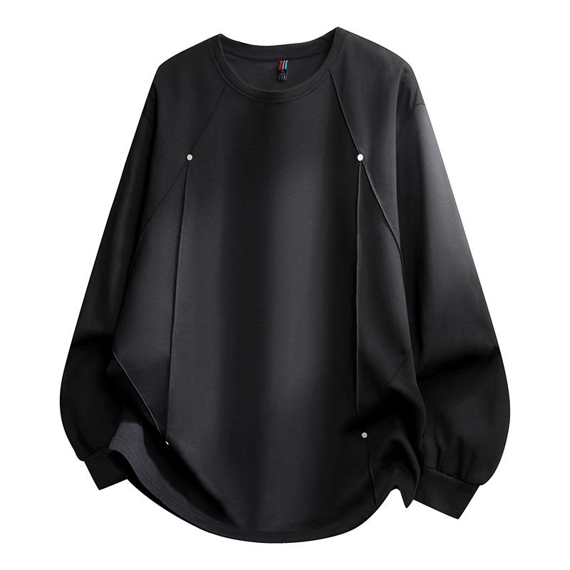 Spring and Autumn Loose Sweater Men Plus Size Round Neck Casual Men's Long Sleeve Sweater