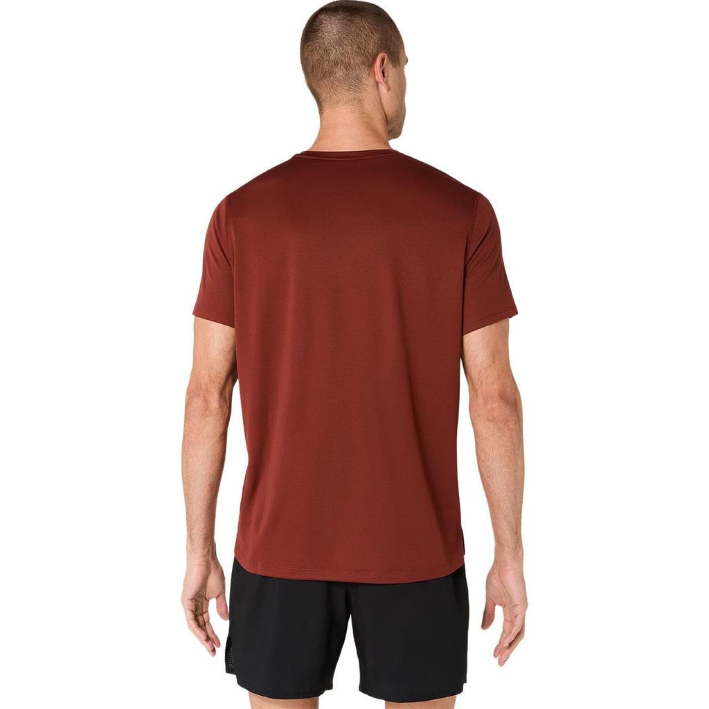 Running Wear SILVER SS TOP 2011D242 201 S [ASICS] Men's (SINGED RED)