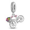 100 copper Flower Balloon Chocolate Gift Bicycle Charm Bead Charms Bead Charms Pendants Compatible With 3mm Bracelets Do It Yourself Fine Jewellery M