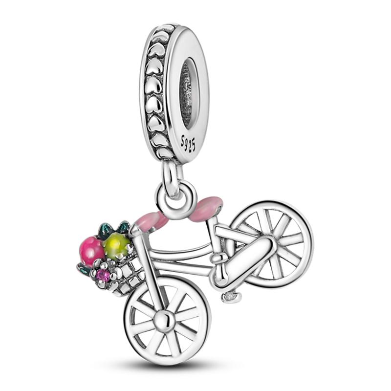 100 copper Flower Balloon Chocolate Gift Bicycle Charm Bead Charms Bead Charms Pendants Compatible With 3mm Bracelets Do It Yourself Fine Jewellery M