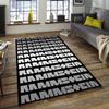 1pc Rammstein2 Design Area Rug - Non-Slip, Soft & Cozy Floor Mat for Living Room, Bedroom, Office - Indoor/Outdoor Decorative Carpet