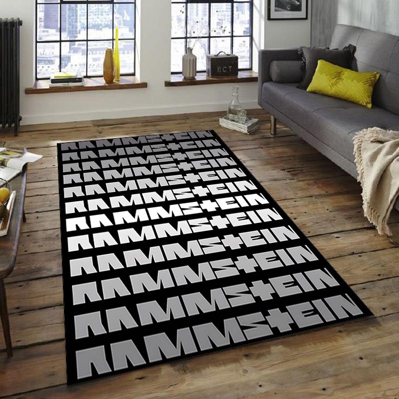 1pc Rammstein2 Design Area Rug - Non-Slip, Soft & Cozy Floor Mat for Living Room, Bedroom, Office - Indoor/Outdoor Decorative Carpet