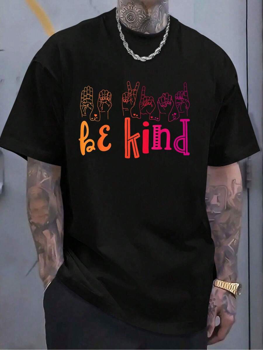 Be Kind Deaf Awareness Shirt Sign Language Kindness Matters Unisex T-Shirt S