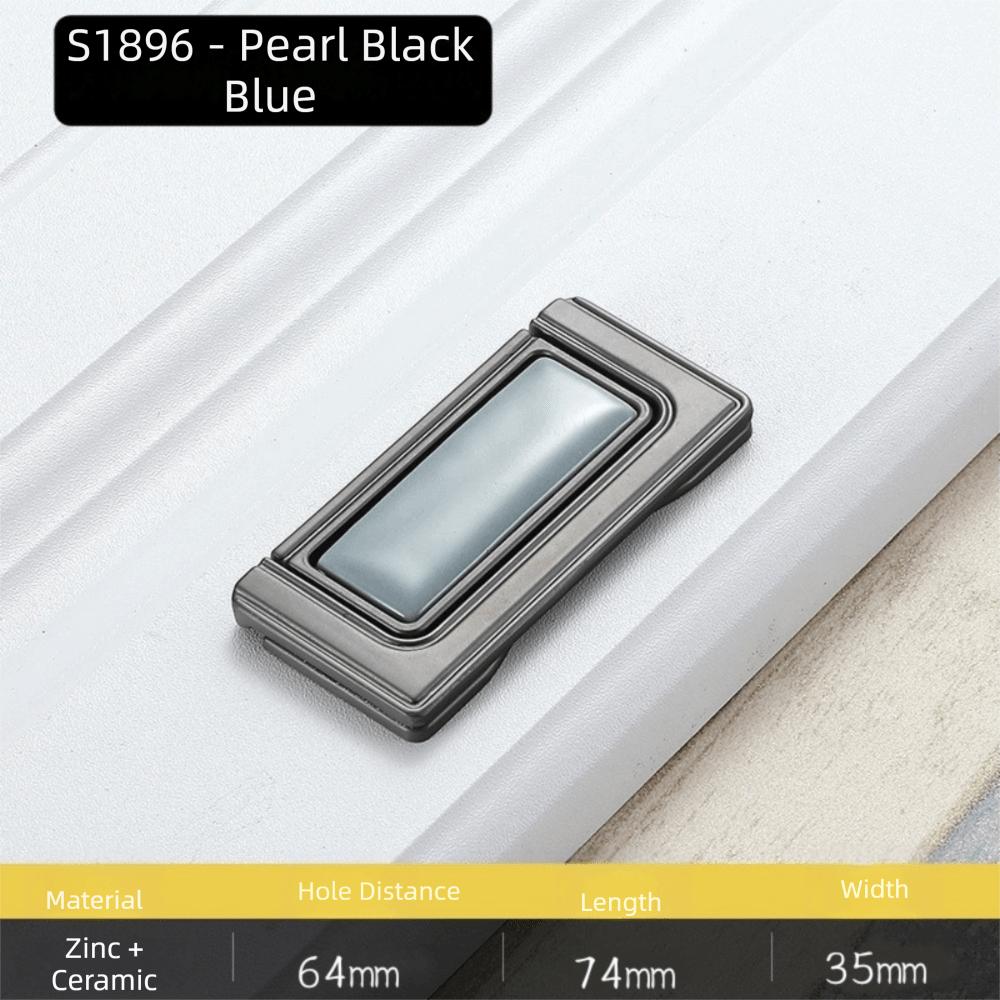 Zinc Alloy Cabinet Furniture Handle Blue Gray Cabinet Pulls Wardrob Handle Cabinet Door Hardware