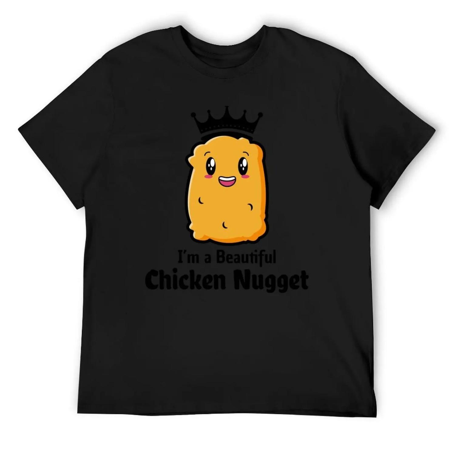 

Chicken Nuggets Fast Food Funny Saying T-Shirt aesthetic clothes Anime t-shirt plain mens workout shirts XXXXXL різнокольоровий