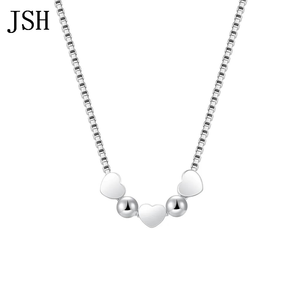 wholesale Charms Heart silver color women necklace jewelry lady fashion cute pendant wedding