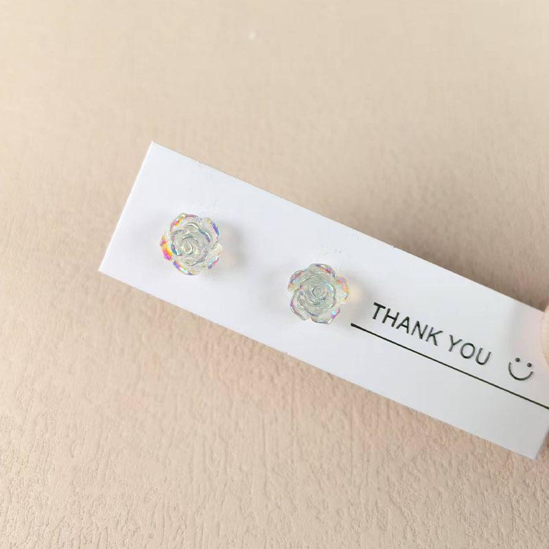 Sweet Camellia No-Piercing Magnetic Butterfly Earrings for Women