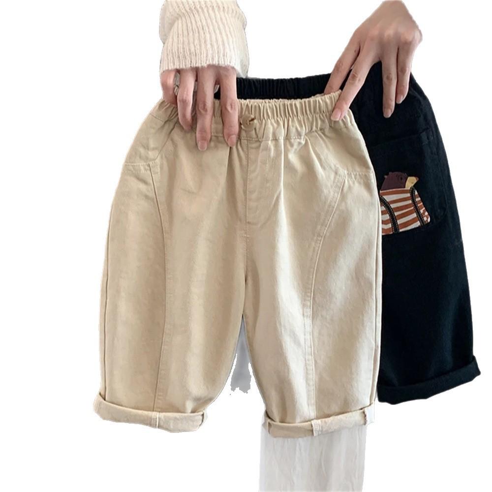 Boys Loose Straight Leg Casual Pants for Spring Autumn