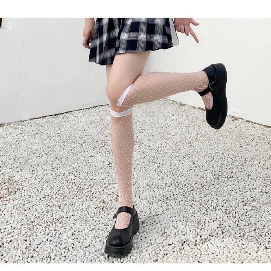 Ladies Sexy Mesh Fishnet Stockings Thigh Stockings Black Tube Socks Lolita Socks Bow Stockings Women Socks Socks Stockings Sexy