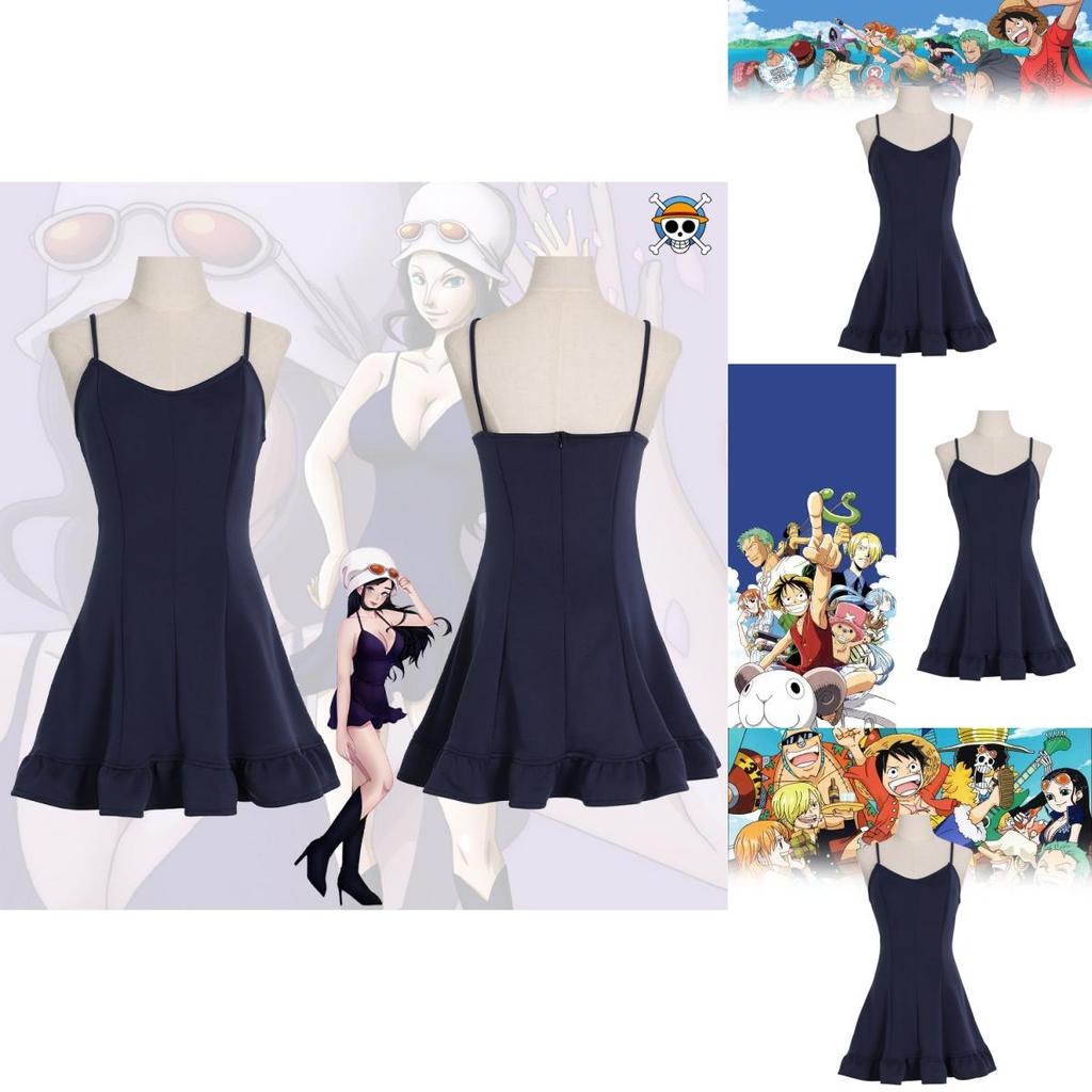 One Piece Nico Robin Cosplay Kostüme mit Polyesterstoff für Frauen und Kinder für Anime- und Cosplay-Partys