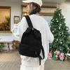 Women's Small Bag Japanese Solid Color Corduroy Schoolbag Female Student Backpack