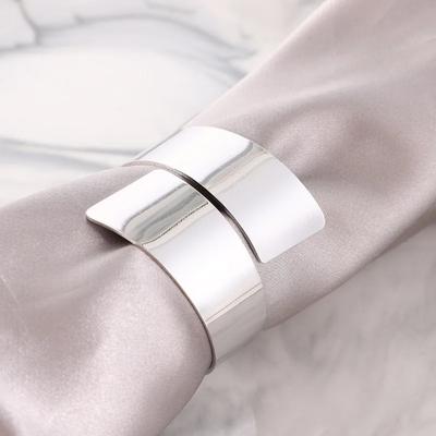 Zinc Zinc Alloy Metal Napkin Ring Gold/Silver Wedding Towel Rings Household Napkin Holder Thanksgiving