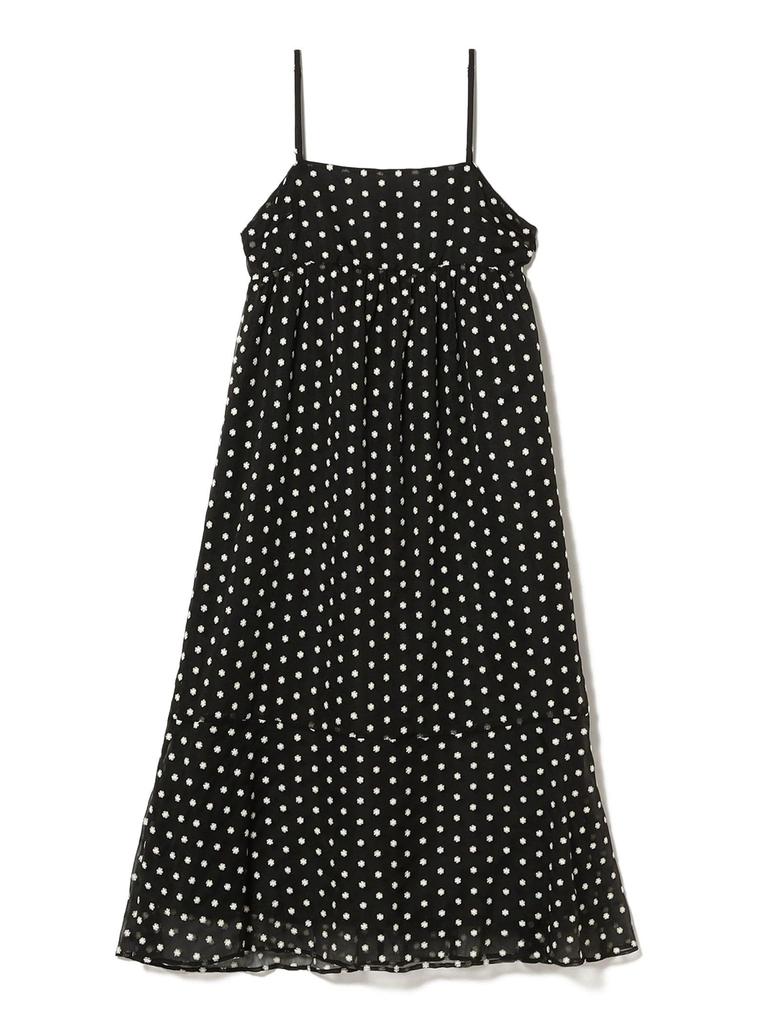 Ray Beams Women's Floral Embroidered Cami Dress, Black 0