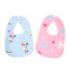 2/5Pcs Baby Cartoon Snap Waterproof Bib Super Soft Baby Bib Newborn Crystal Velvet Saliva Towel