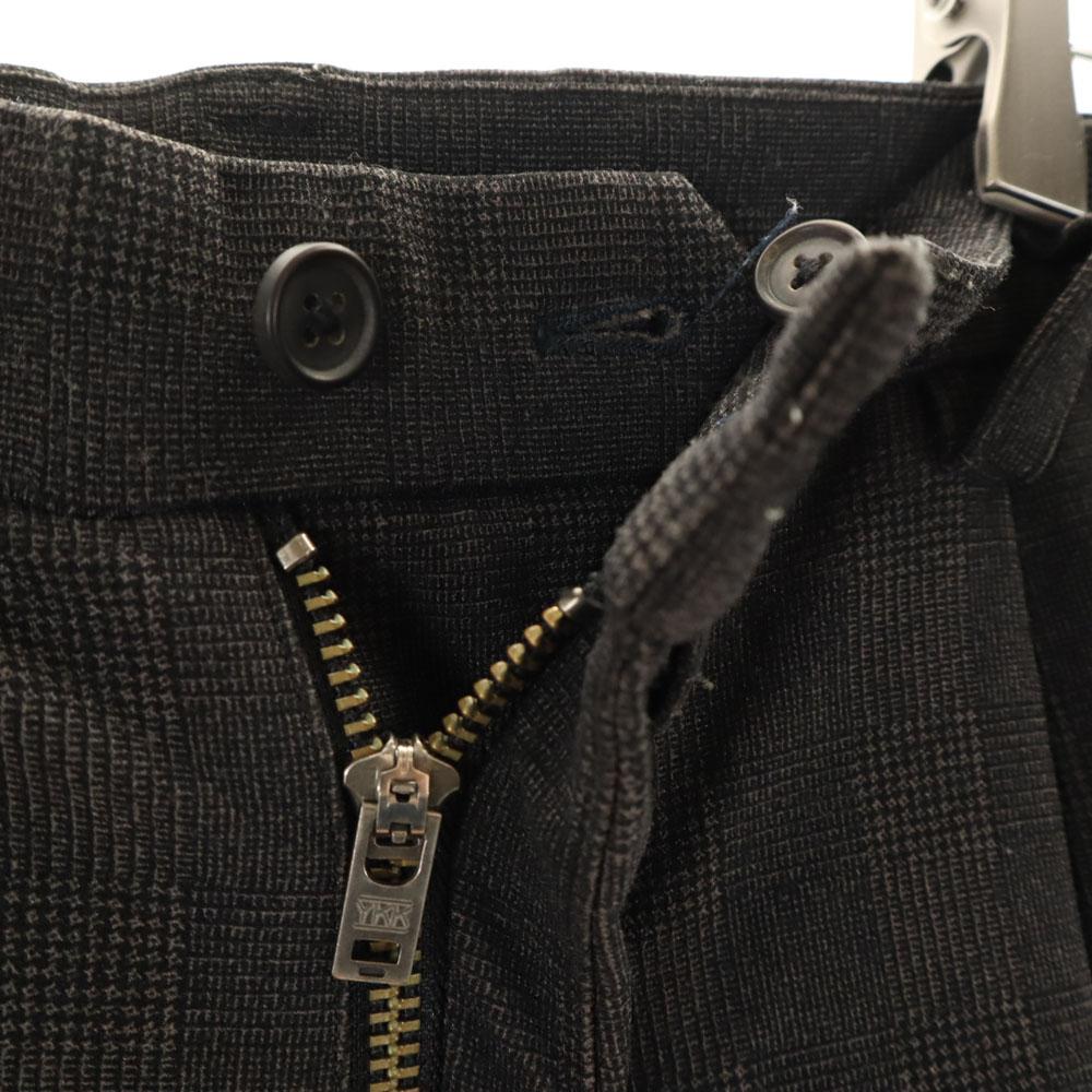 Milok made in Japan Check Pattern Tapered pants M gray stretch Men's Used
