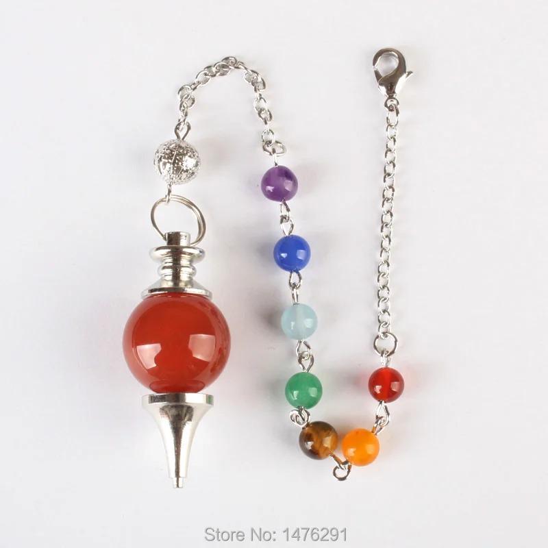 European & American Style Crystal Agate White Cone Pendant