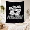 Roblox Customize Your Name Tapestry Aesthetic Wall Tapestry Machine Washable Suitable for Living Room All-Season Use Unique Gift for Family Friends