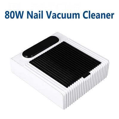Ventola per collettore di aspirazione per polvere per unghie da 80 W Aspirapolvere Macchine utensili per manicure Forte potenza Ventole per polvere per smalto gel UV Attrezzatura artistica