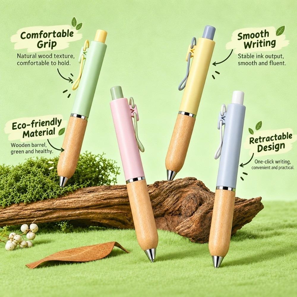 1Pc 0.5mm Tip Retractable Gel Pen Macaron Pastel Color Ballpoint Pen Writing Pen Student Stationery
