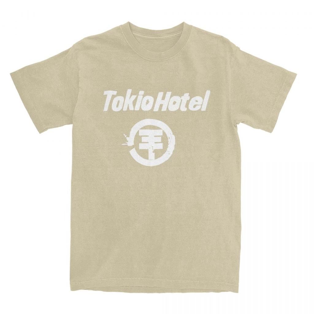 Tokio Hotel TShirt Man German Rock Music Band Streetwear Pure Cotton T Shirts Summer O Neck Hip Hop Tees Print Oversize Clothes