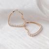 55MM Heart Imitation Pearl Hoop Earrings Big Circle Smooth Women Exaggerated Golden Hyperbole Metal Large Ear Jewelry Gift Aros