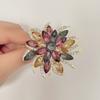 Luxusná kvetinová brošňa Dámska špendlíková ozdoba Doplnky k obleku Šperk Krištál Jednoduchá brošňa so slnečnicou