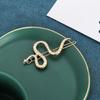 4pcs Gold Silver Retro Barrette Creative Hair Clip Set Gothic Snake Hairpin  Headwear Accessories