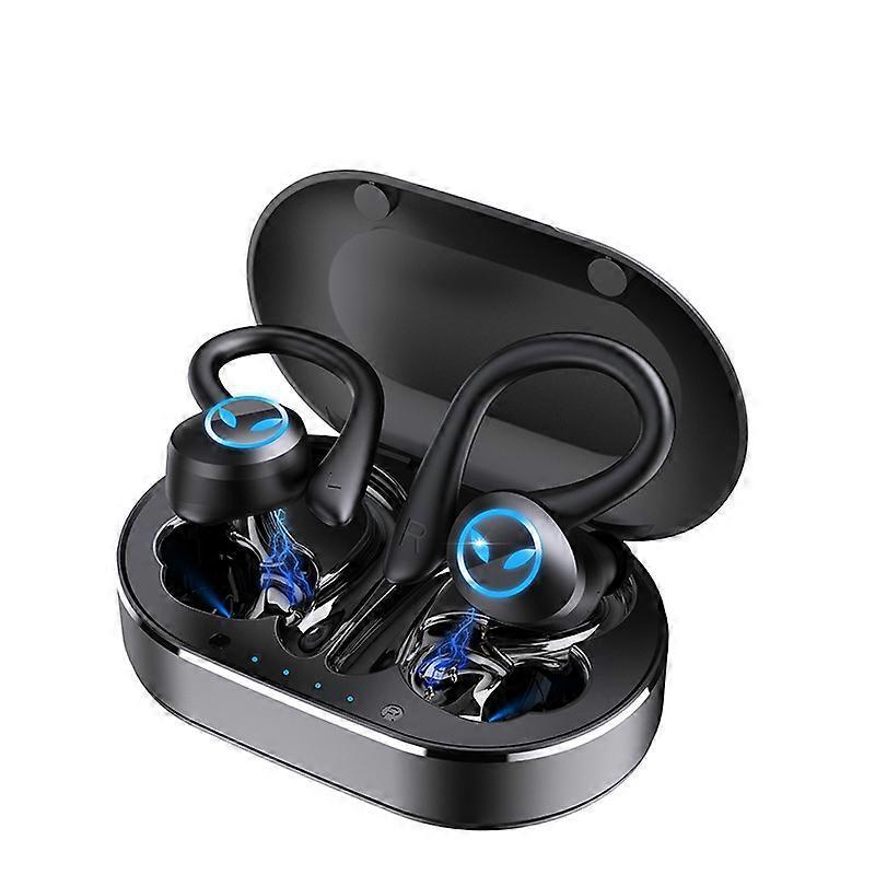 Bluetooth Earphone Sport Headphones Black, Hd Mic, Waterproof, Fast Charging