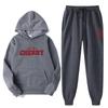 Trendy Men's & Women's Casual Printed Hoodie & Sweatpants Set