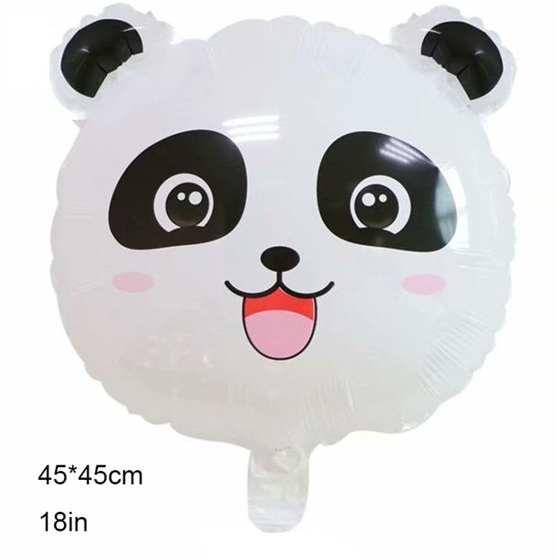 

Панда Вечеринка Животные Принадлежности Посуда Декор Воздушный шар Детский День рождения День защиты детей 1pcs-Panda Head Balloon