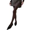 Womens Japanese Dark Floral Print Leggings Tights Vintage Jacquard Patterned Stretchy High Waist Pantyhose Stockings