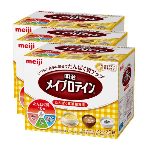 

Meiji May Protein, Individually Sachets, 12.5g x 20 Sachets x (3 Packets)