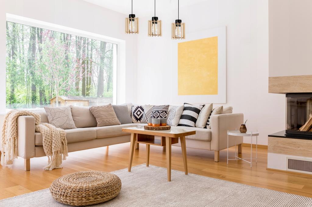 Hanging Lamp, Ceiling Chandelier, Wooden, Led Lampshade