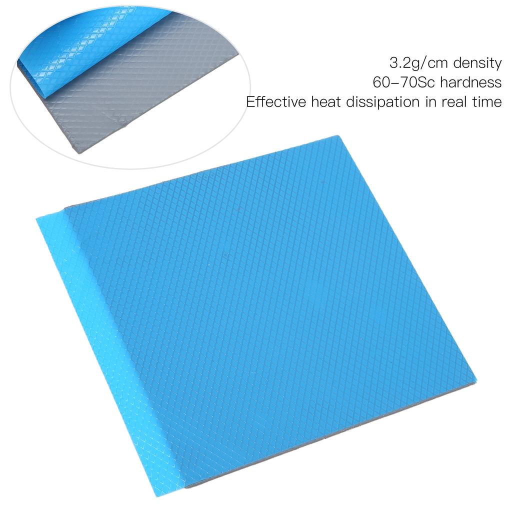 Thermal Pads for Laptop 120x120mm Ht Resistance 12W/mK Insulation Antistatic Silicone Material Htsink Cooling Pad for GPU